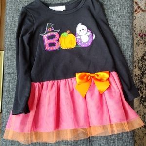 Girls Tulle Halloween Top